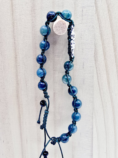 Bracelet trèfle - Agate mousse