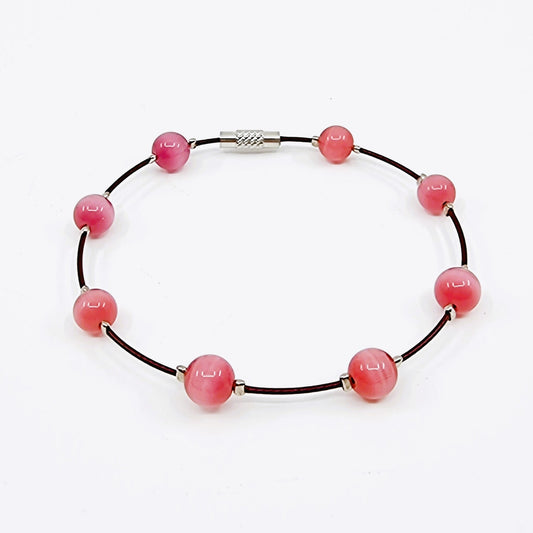 Bracelet cerceau - rose