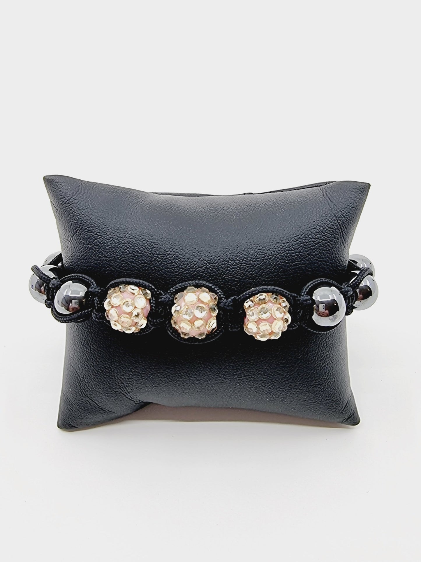 Bracelet shamballa - beige