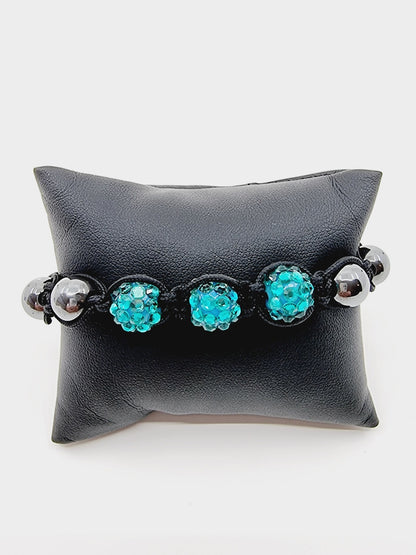 Bracelet shamballa - Lagon