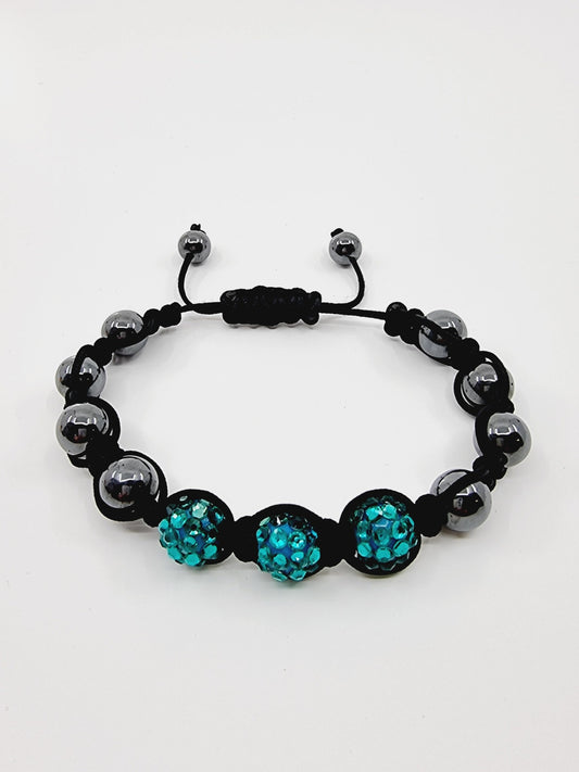 Bracelet shamballa - Lagon