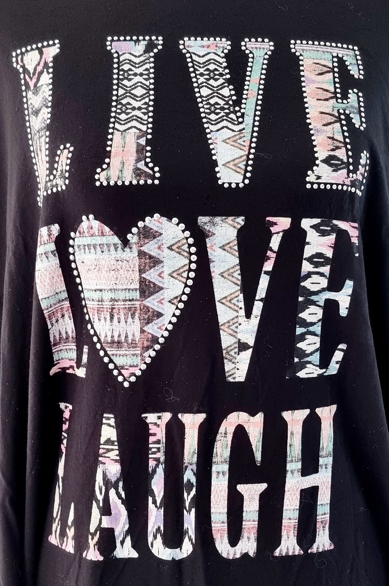 T-shirt noir à frange (SIZE : XL)