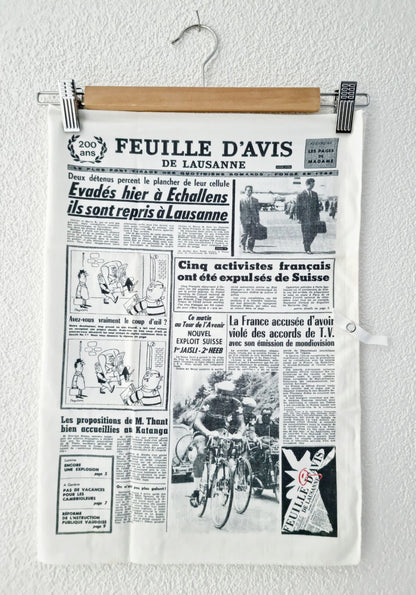 Linge de cuisine - feuille d'avis Lausanne (65 X 45 cm)