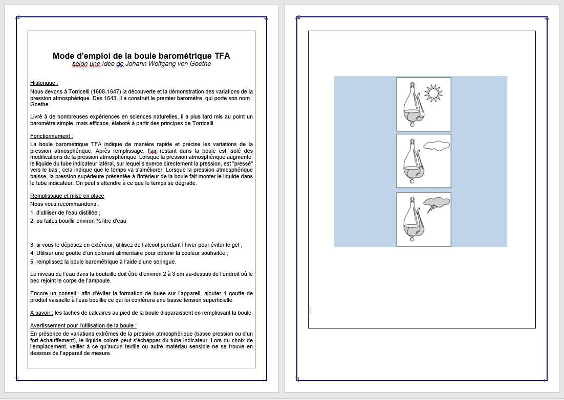 Baromètre de Goethe