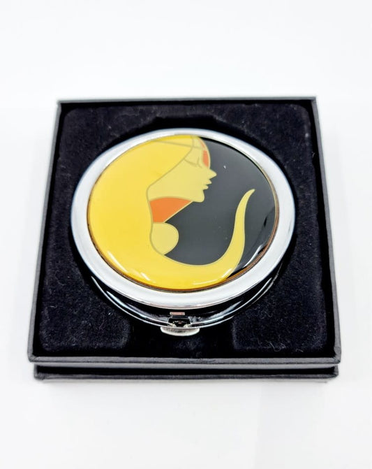 Miroir de poche - visage femme