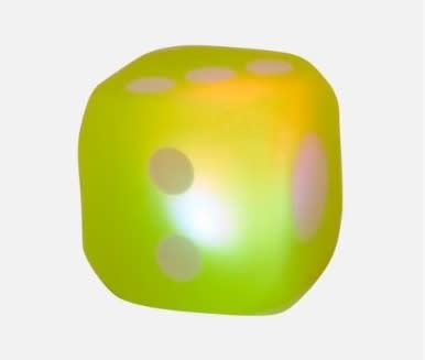 Dé de jeu lumineux (1 pièce)