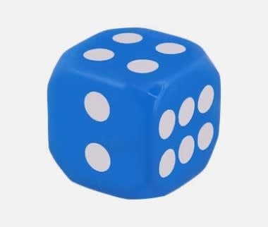 Dé de jeu lumineux (1 pièce)