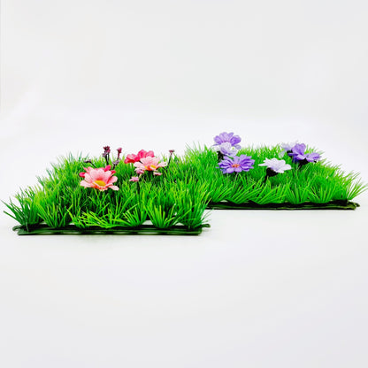 Carré d'herbe champêtre décoratif (2 pièces)