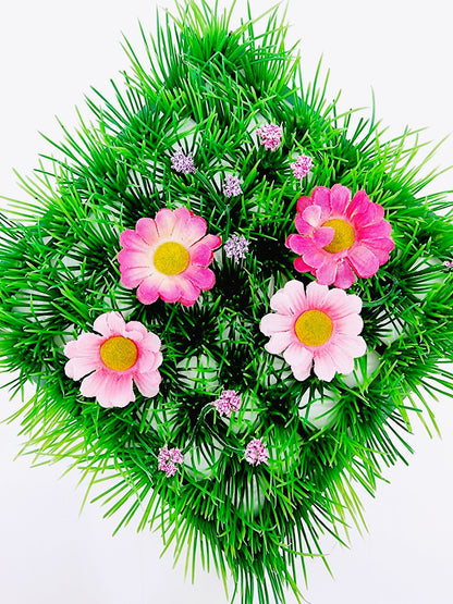 Carré d'herbe champêtre décoratif (2 pièces)