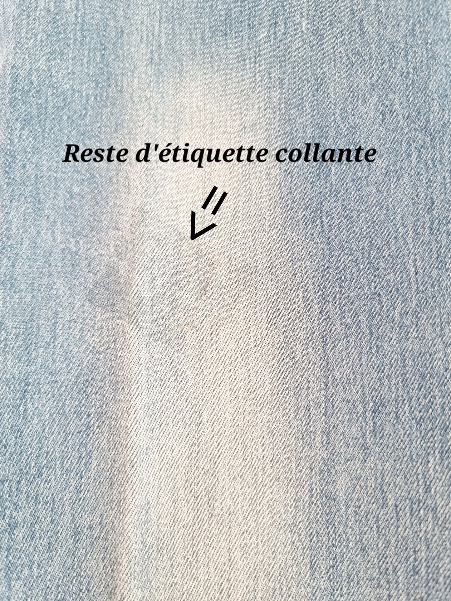 Jeans clair serré sur le bas (SIZE : 34)