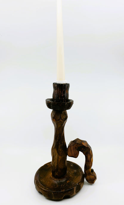 Chandelier en bois de cerisier