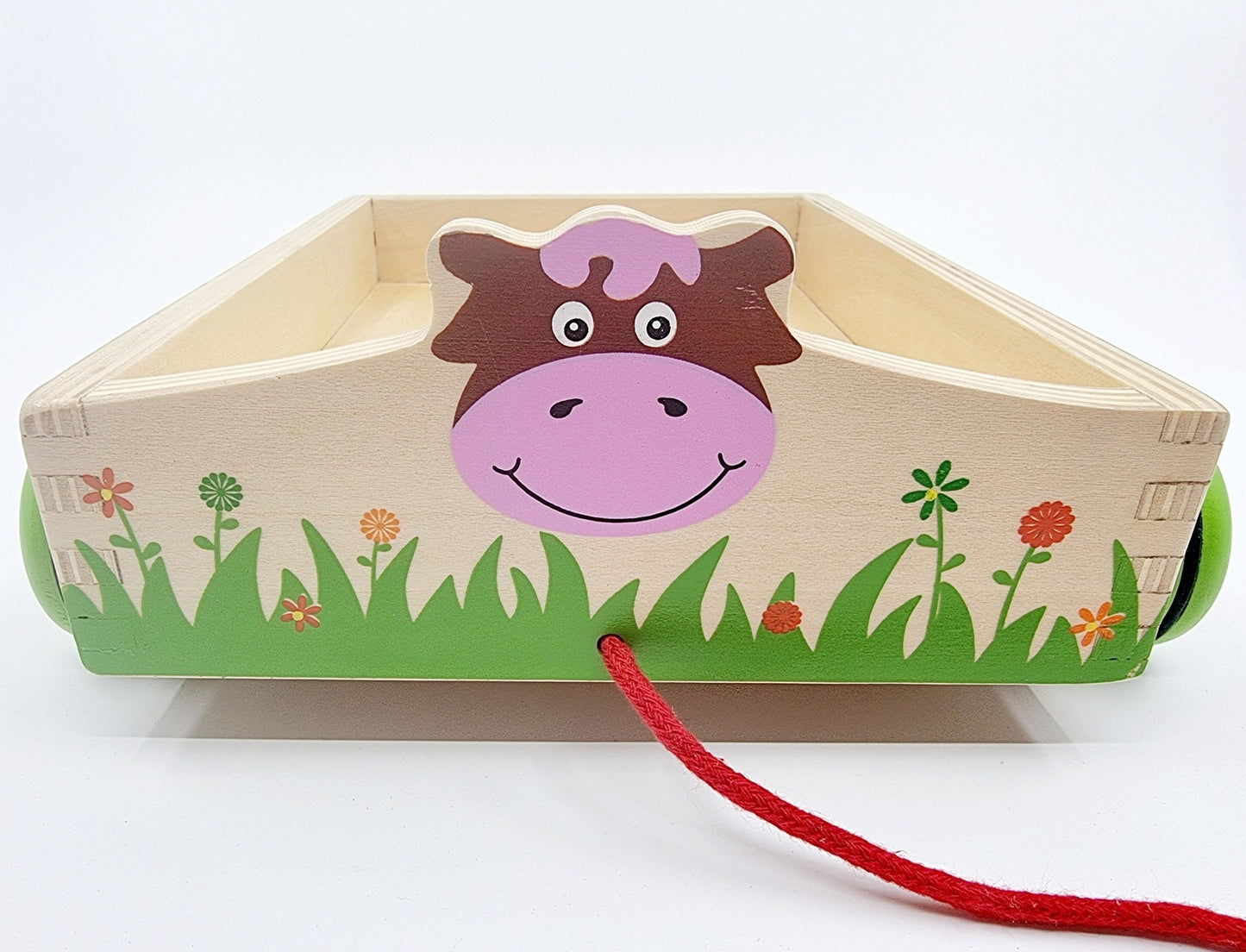 Chariot à tirer vache avec 14 plots