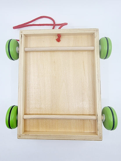 Chariot à tirer vache avec 14 plots