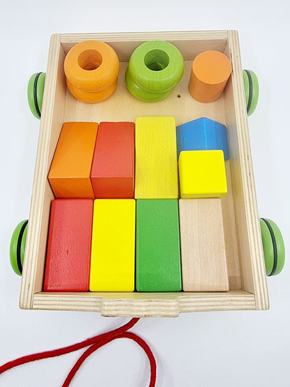 Chariot à tirer vache avec 14 plots