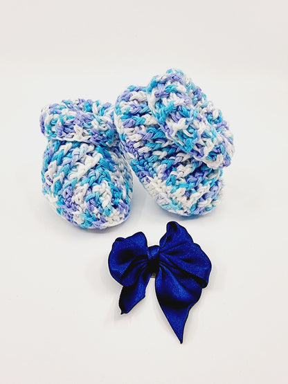 Chaussons bébé - bleu