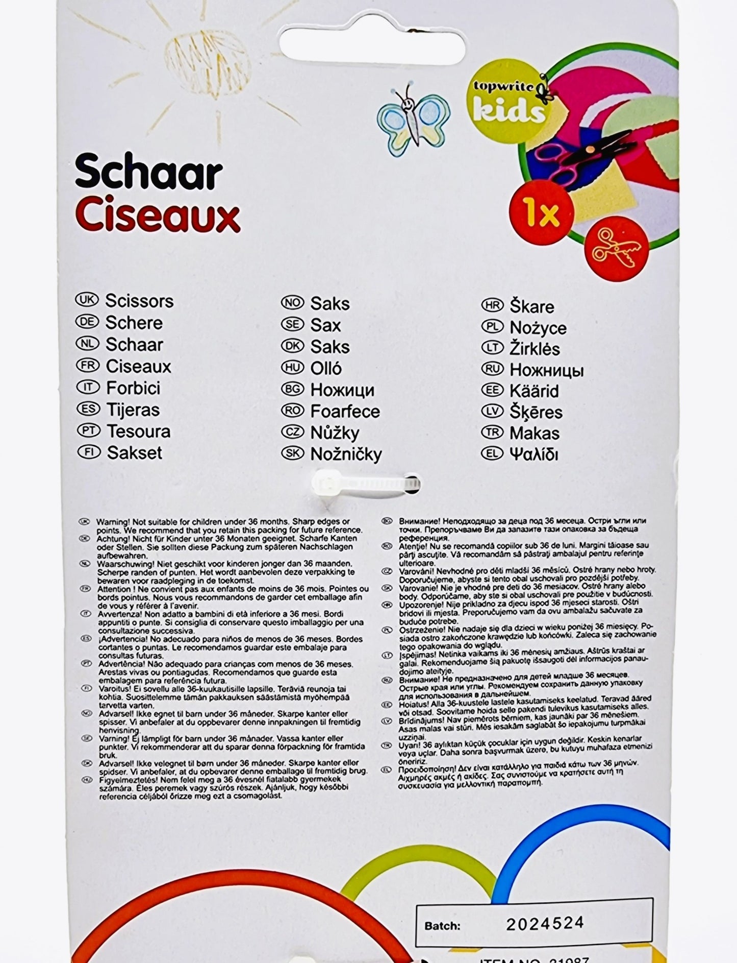 Ciseaux cranteurs papier (Modèle n°1)