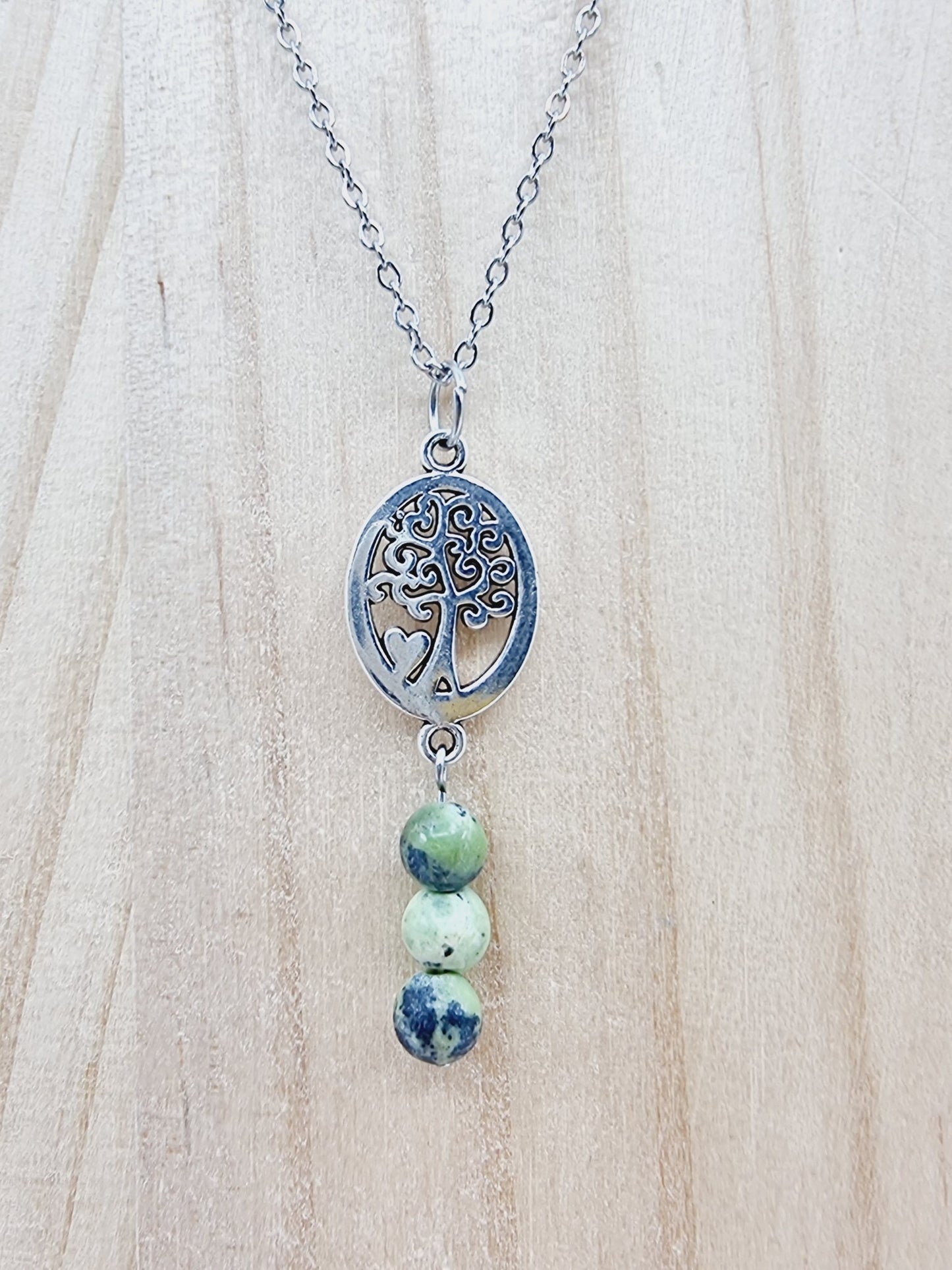 Collier arbre de vie - Serpentine