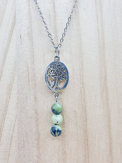 Collier arbre de vie - Serpentine