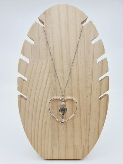 Collier coeur - Pierre de l'empereur