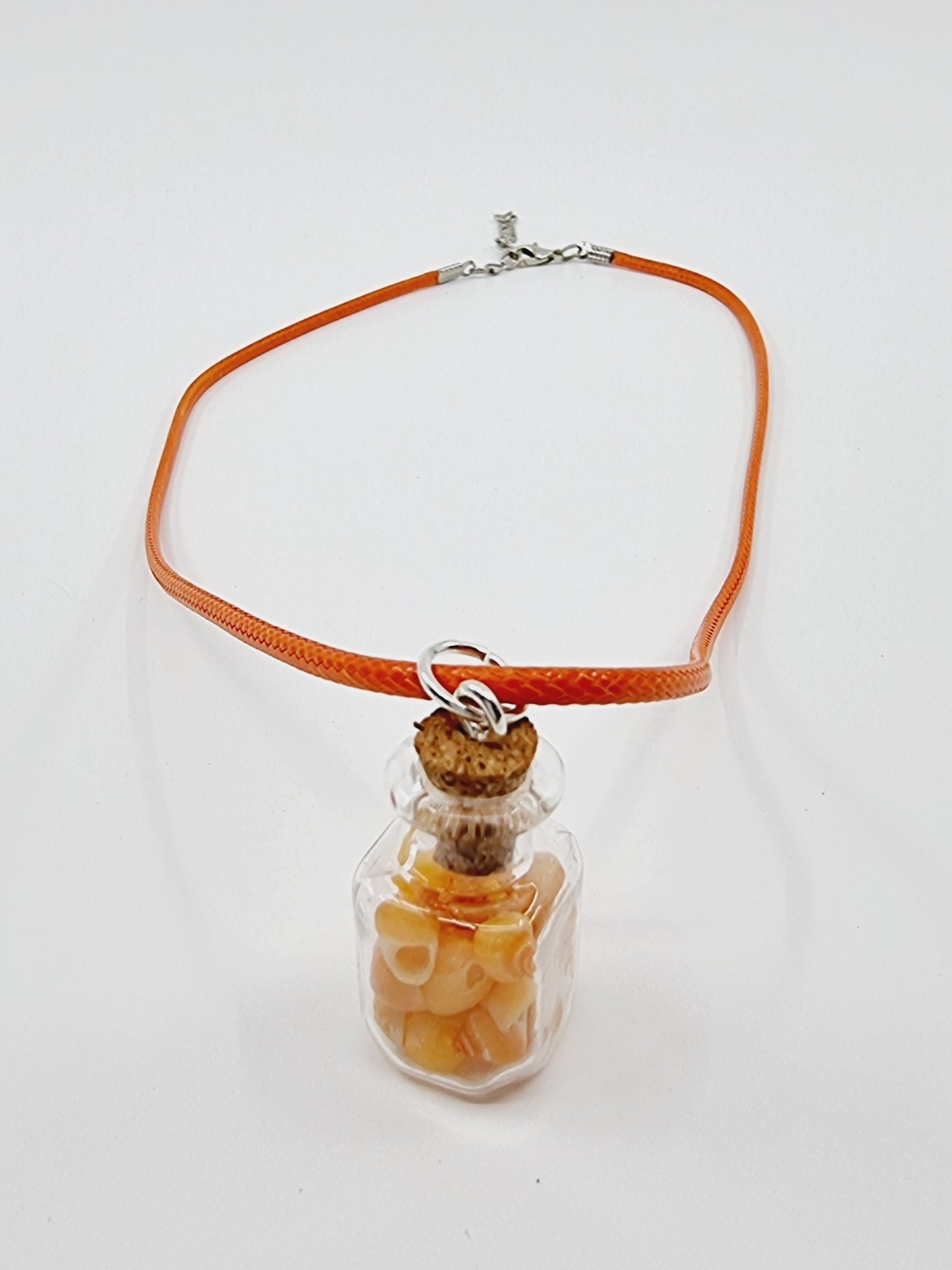 Collier fiole - petits coquillages