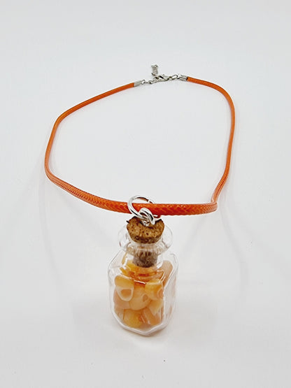 Collier fiole - petits coquillages