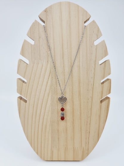 Collier tortue - Agate rouge