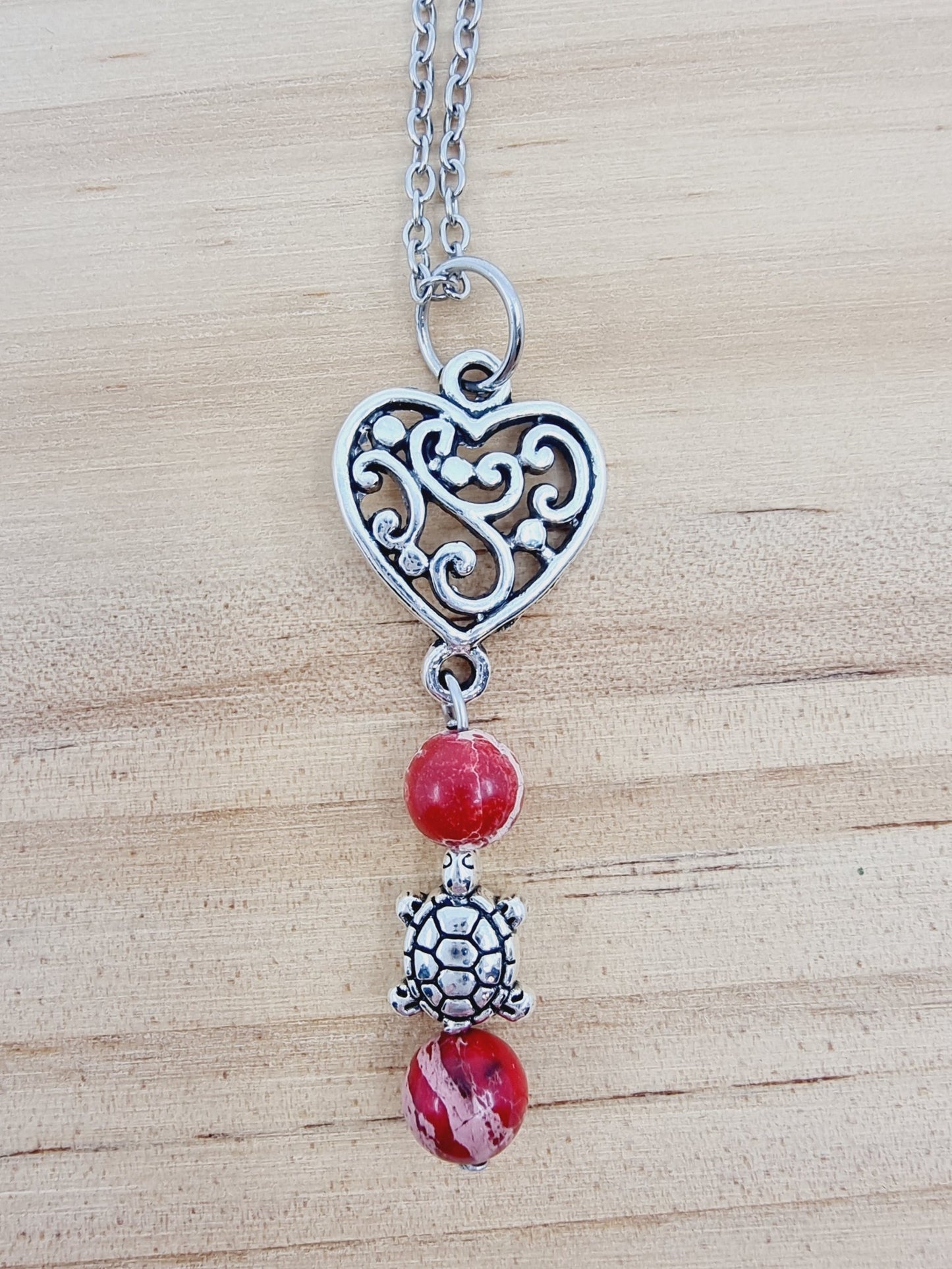 Collier tortue - Jaspe impérial