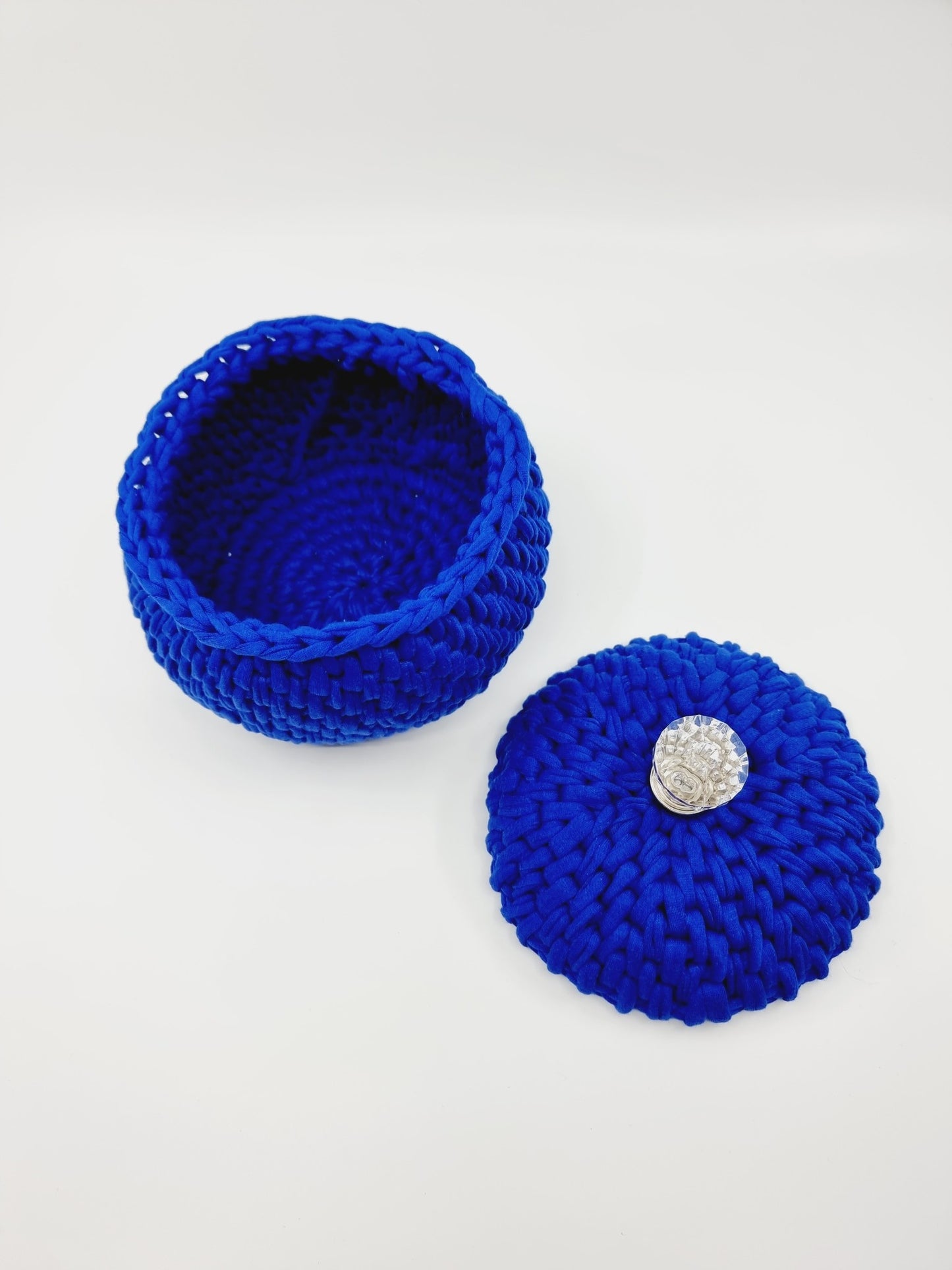 Corbeille bonbonnière - bleue