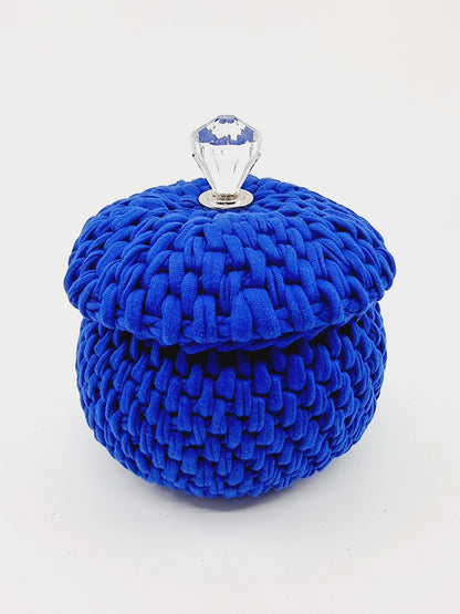 Corbeille bonbonnière - bleue