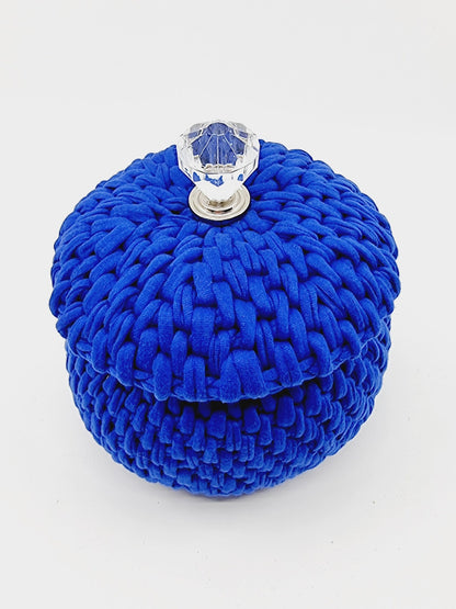 Corbeille bonbonnière - bleue