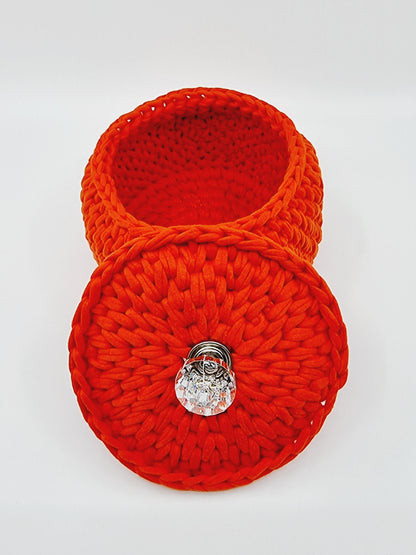 Corbeille bonbonnière - corail