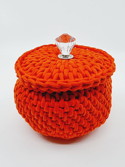 Corbeille bonbonnière - corail