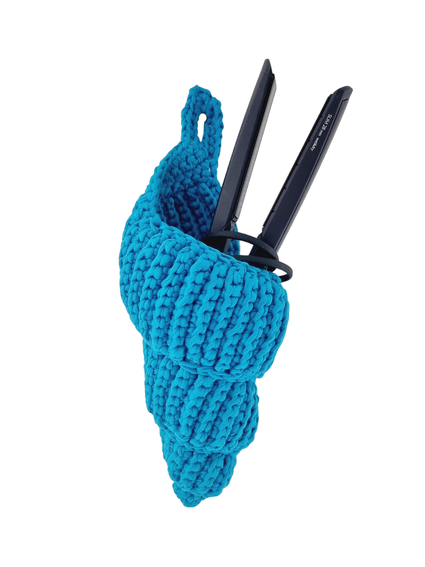 Corbeille coquillage à suspendre - bleue