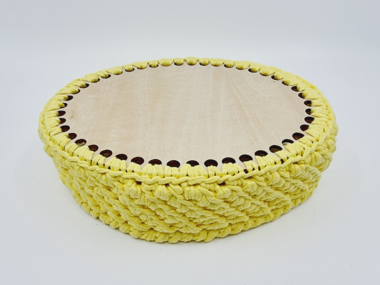 Corbeille - ovale/jaune