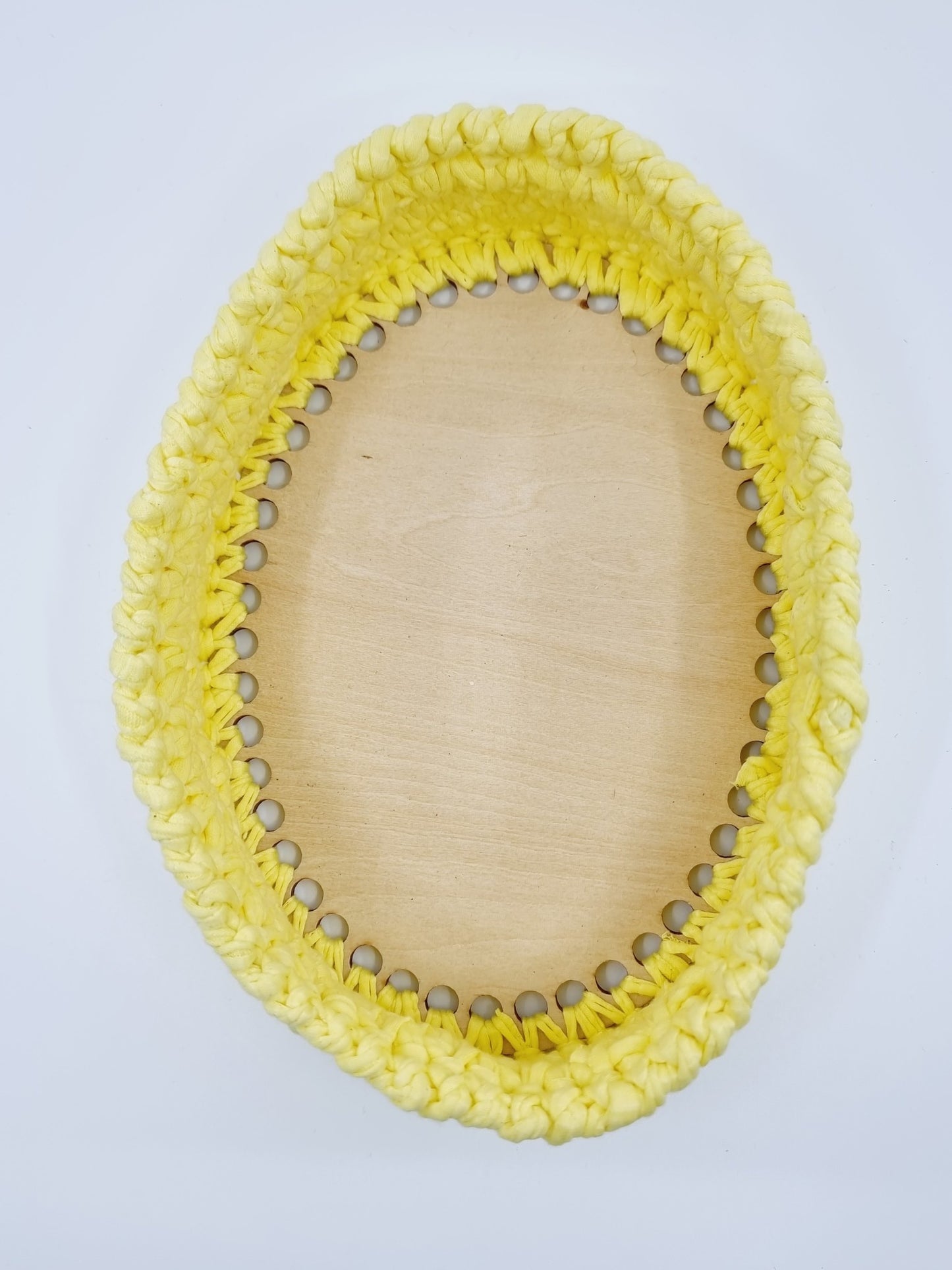 Corbeille - ovale/jaune