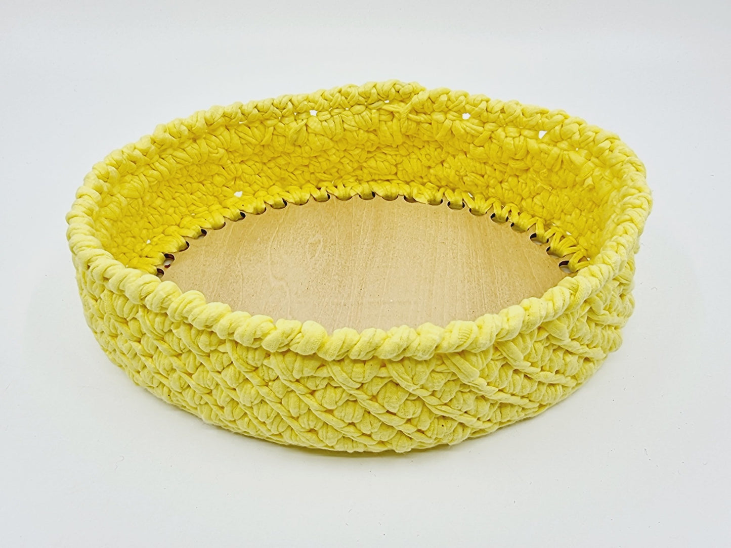 Corbeille - ovale/jaune