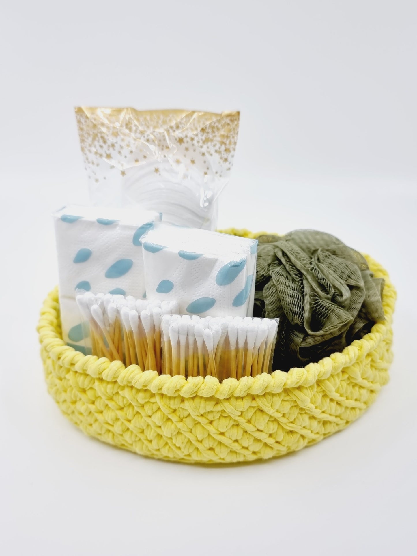 Corbeille - ovale/jaune