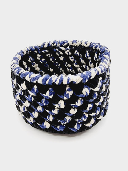 Corbeille - ronde/noire, bleue, blanche