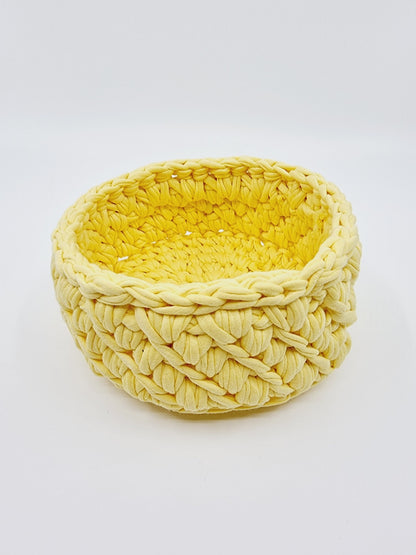 Corbeille - ronde/jaune