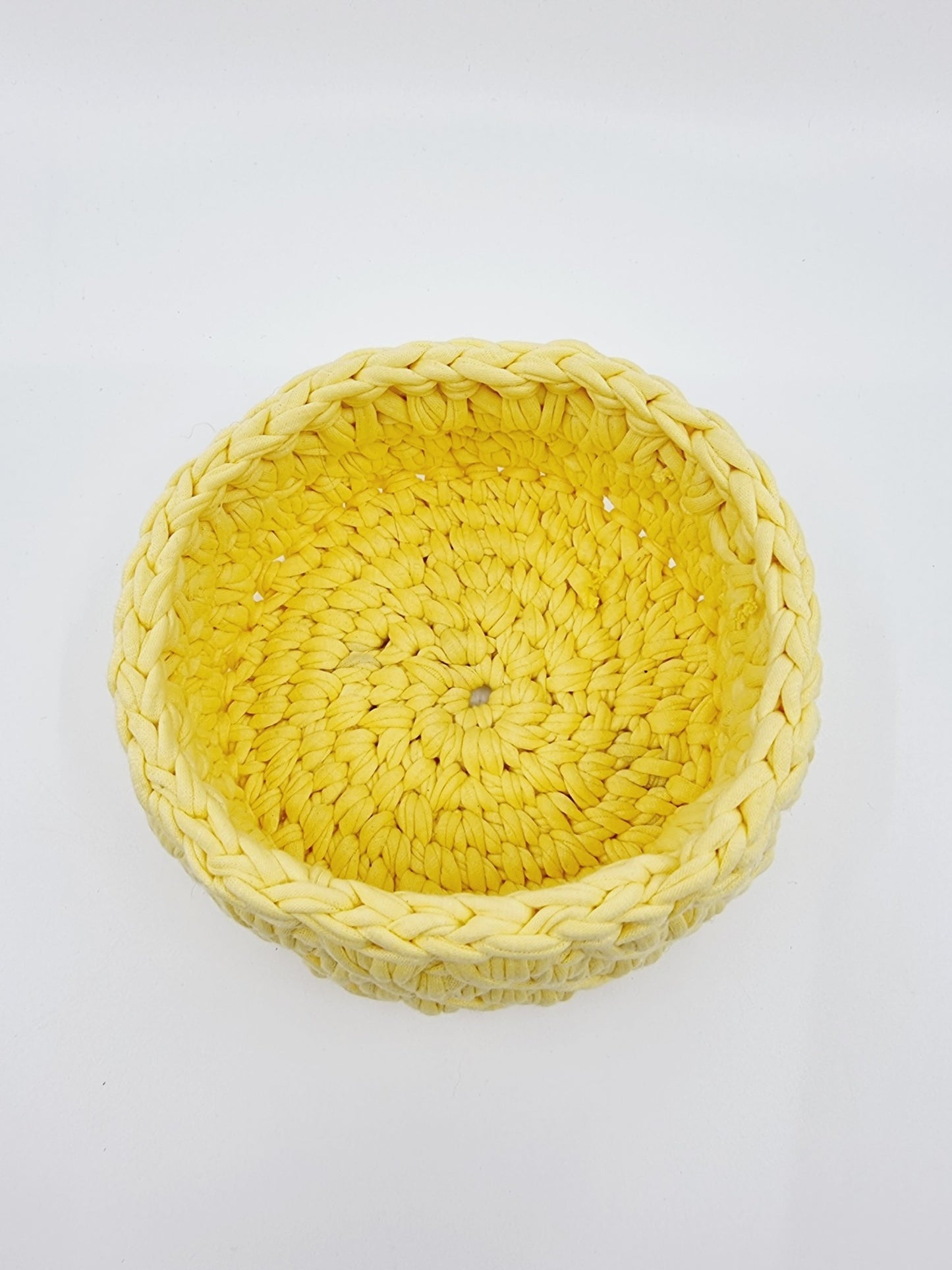 Corbeille - ronde/jaune