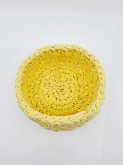 Corbeille - ronde/jaune