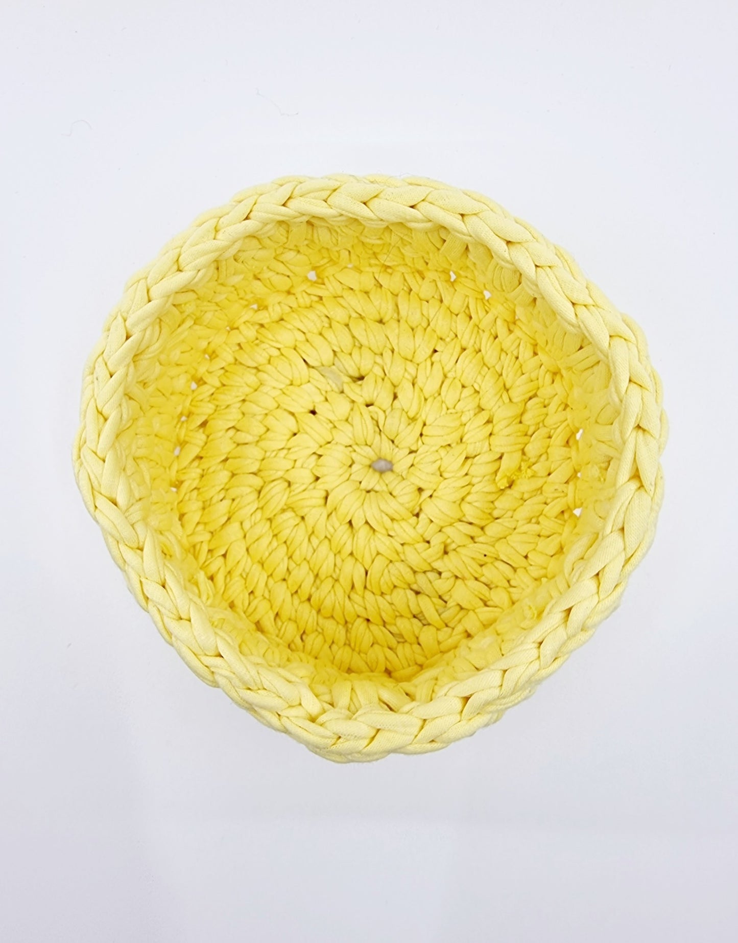 Corbeille - ronde/jaune