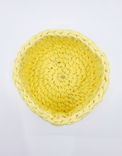 Corbeille - ronde/jaune