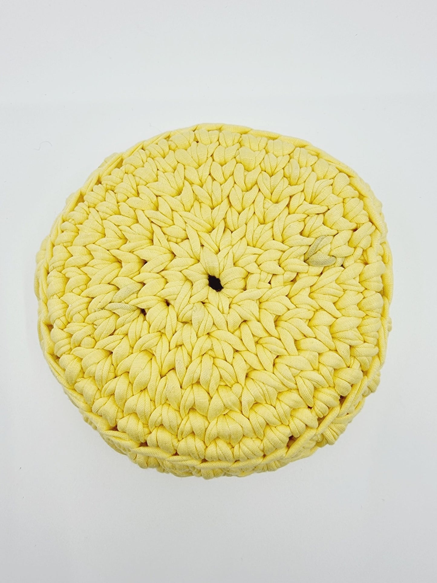 Corbeille - ronde/jaune