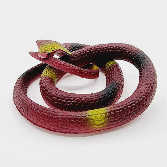 Serpent en plastique - rouge