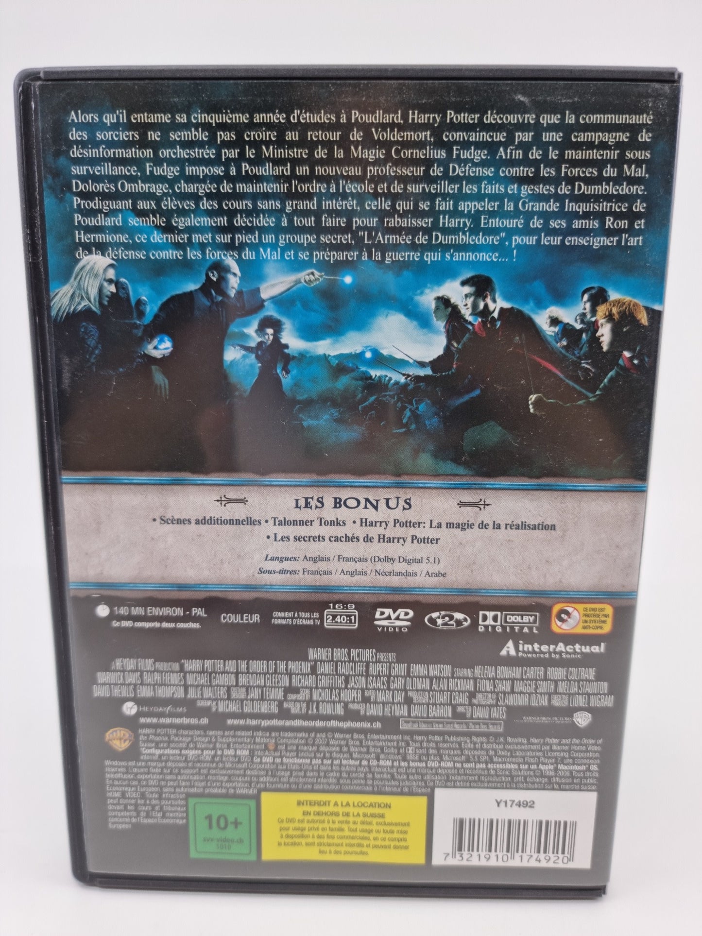 DVD - Harry Potter : La Saga - Chapitres 1 à 5 (5 DVD)