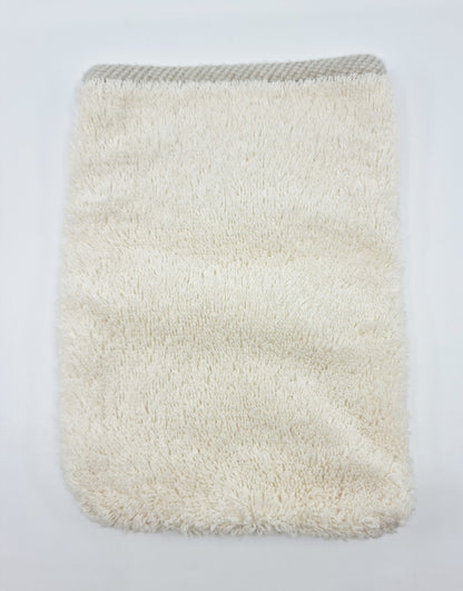Gant de toilette blanc (20 X 14.5 cm)