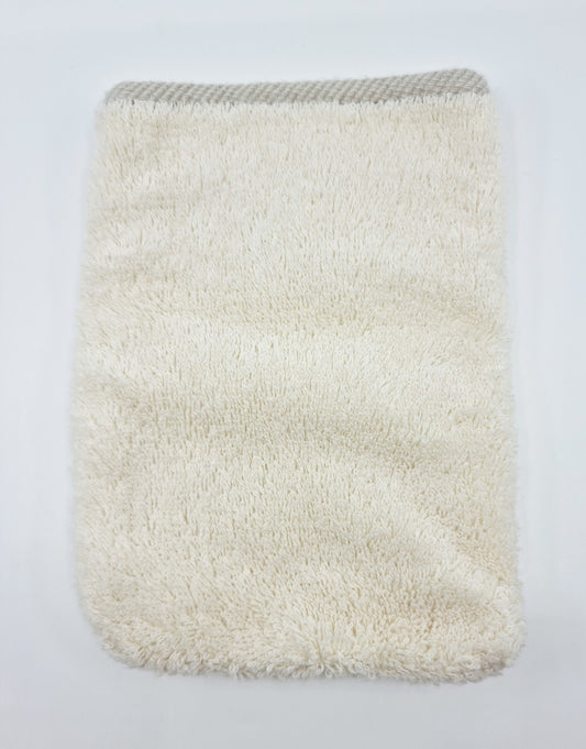 Gant de toilette blanc (20 X 14.5 cm)