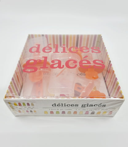 Coffret délices glacés avec 1 livre de 40 recettes et 6 moules à esquimau