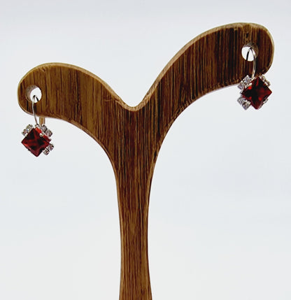 Boucles d'oreilles chic - rouge